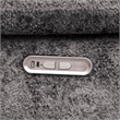 Bowery Hill Dark Gray Fabric Power Reclining Sectional with USB Ports