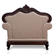 Bowery Hill Tufted Brown Accent Chair with Wingback Design and Wood Frame