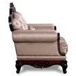 Bowery Hill Tufted Brown Accent Chair with Wingback Design and Wood Frame