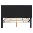 Bowery Hill Contemporary Fabric Storage Full Bed with USB in Gray