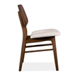 Bowery Hill 7-Piece Walnut Oval Dining Set with Upholstered Boucle Seats