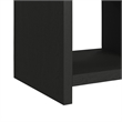 Bowery Hill End Table with USB Port in Black Wood Finish