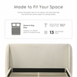 Bowery Hill Queen Bed with Rubberwood Frame in White Finish