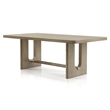Bowery Hill 7-Piece Rubberwood Dining Table Set in White Oak