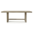 Bowery Hill 7-Piece Rubberwood Dining Table Set in White Oak