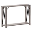Bowery Hill Modern Farmhouse 2-Tier Console Table in Gray Wash Finish