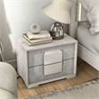 Bowery Hill Two-Tone Wood 2-Drawer Nightstand in Washed White
