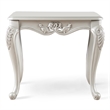 Bowery Hill Wood End Table with Cabriole Legs in Gold Finish