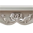 Bowery Hill Wood End Table with Cabriole Legs in Gold Finish