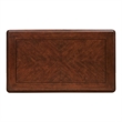 Bowery Hill Wood Coffee Table with Cabriole Legs in Cherry Finish
