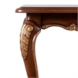 Bowery Hill Wood Coffee Table with Cabriole Legs in Cherry Finish