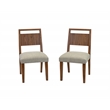 Bowery Hill Wood Dining Table with 8 Chairs in Walnut Finish