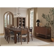 Bowery Hill Wood Dining Table with 8 Chairs in Walnut Finish