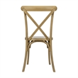 Bowery Hill Resin Cross Back Chair in Chestnut for Indoor/Outdoor Use