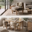 Bowery Hill Fur-Like Fabric Accent Chair in Light Brown