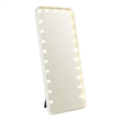 Bowery Hill Metal Bluetooth LED Standing Mirror in White
