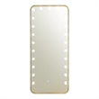 Bowery Hill Metal Bluetooth LED Standing Mirror in White