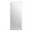 Bowery Hill Metal Bluetooth LED Lights Standing Mirror in White