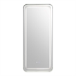 Bowery Hill Metal Bluetooth LED Lights Standing Mirror in White
