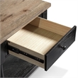 Bowery Hill Wood Storage Coffee Table Set in Weathered Black/Brown