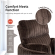 Bowery Hill Fabric Power Recliner Glider with Swivel Function in Olive Green