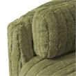 Bowery Hill Fabric Power Recliner Glider with Swivel Function in Olive Green