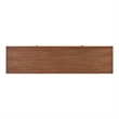 Bowery Hill Mid-Century Modern Wood TV Stand in Walnut with Storage