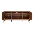 Bowery Hill Mid-Century Modern Wood TV Stand in Walnut with Storage