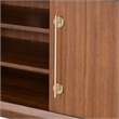 Bowery Hill Mid-Century Modern Wood TV Stand in Walnut with Storage