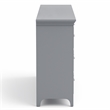 Bowery Hill Transitional Gray Wood 7-Drawer Dresser with Care Kit