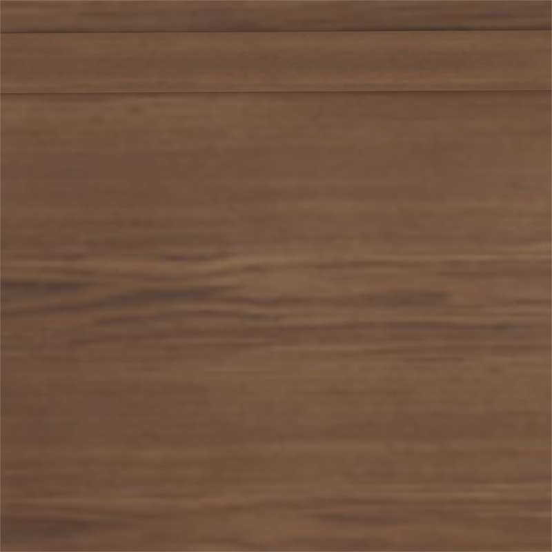 Bowery Hill Solid Wood Queen Platform Bed in Brown Finish