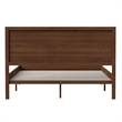 Bowery Hill Solid Wood Queen Platform Bed in Brown Finish
