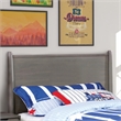 Bowery Hill Solid Wood Twin Platform Bed in Gray Finish