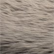 Bowery Hill Contemporary Fabric Padded Bench with Gold Frame in Gray