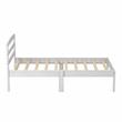 Bowery Hill Transitional Twin Wood Platform Bed in Brushed White