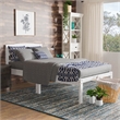 Bowery Hill Transitional Twin Wood Platform Bed in Brushed White
