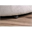Bowery Hill Transitional Microfiber Swivel Chair in Gray