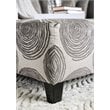 Bowery Hill Microfiber Upholstered Ottoman in Gray