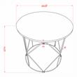 Bowery Hill Industrial Wood Round End Table in Walnut with Steel Base