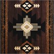 Bowery Hill Mohave 5 x 7 ft Olefin Area Rug in Chocolate