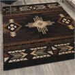 Bowery Hill Mohave 5 x 7 ft Olefin Area Rug in Chocolate
