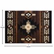 Bowery Hill Mohave 5 x 7 ft Olefin Area Rug in Chocolate