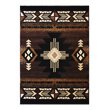 Bowery Hill Mohave 5 x 7 ft Olefin Area Rug in Chocolate