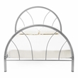 Bowery Hill Contemporary Metal Platform Full Bed in Silver