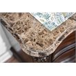 Bowery Hill Transitional 5-Drawer Wooden Chest in Brown Cherry Finish