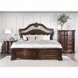 Bowery Hill Transitional 5-Drawer Wooden Chest in Brown Cherry Finish