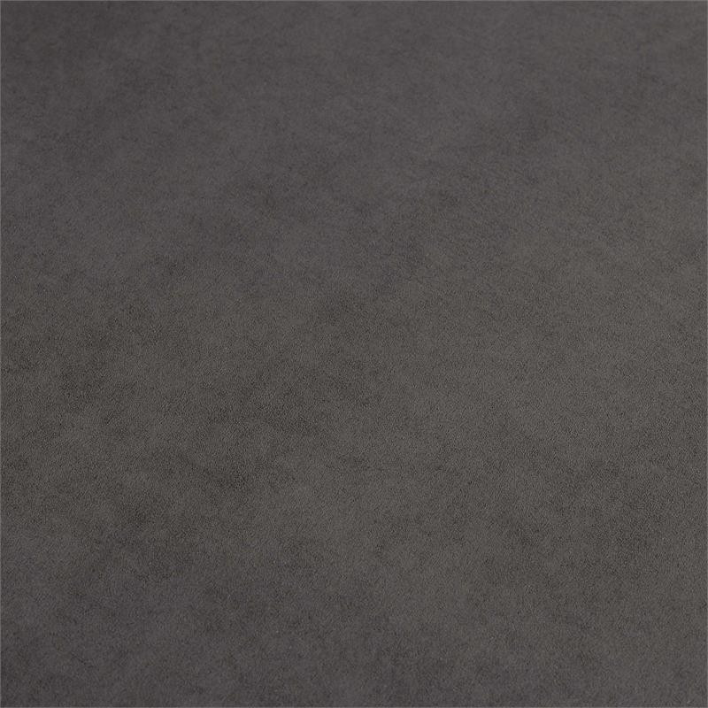 Bowery Hill Fabric Adjustable Headrest Sectional in Dark Gray