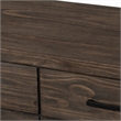Bowery Hill Rustic Wood 6-Drawer Dresser in Wire-Brushed Brown Finish