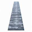 Bowery Hill 31.2 x 186 in Distressed Olefin Area Rug in Turquoise