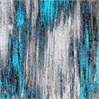 Bowery Hill 72 x 108 in Abstract Olefin Area Rug in Turquoise/Gray
